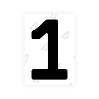 Alite Nanofilm for Abu Dhabi (Square) number plates - Symbol "1"