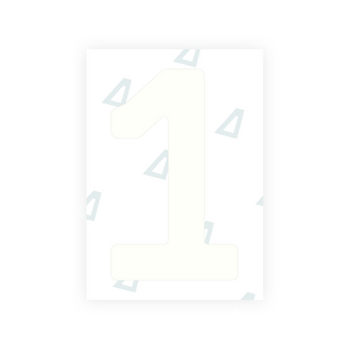Alite Nanofilm for Abu Dhabi (Square) number plates - Symbol "1"