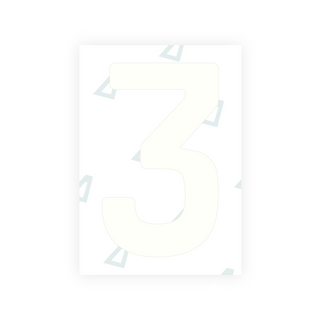 Alite Nanofilm for Abu Dhabi (Square) number plates - Symbol "3"