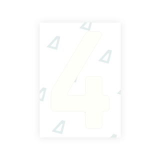 Alite Nanofilm for Abu Dhabi (Square) number plates - Symbol "4"
