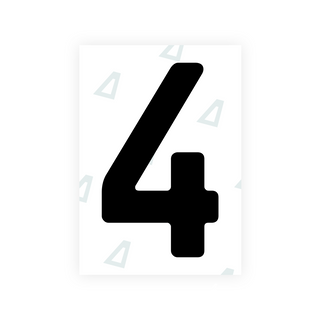 Alite Nanofilm for Abu Dhabi (Square) number plates - Symbol "4"