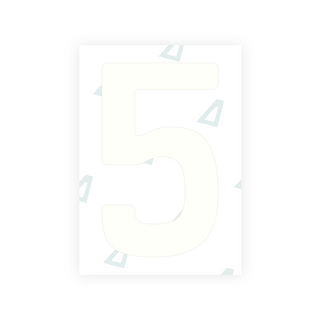 Alite Nanofilm for Abu Dhabi (Square) number plates - Symbol "5"
