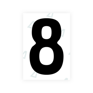 Alite Nanofilm for Abu Dhabi (Square) number plates - Symbol "8"