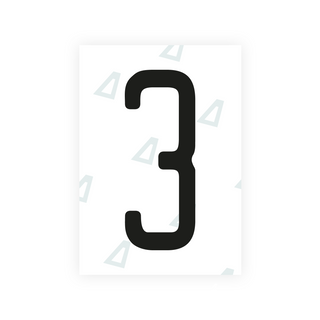 Alite Nanofilm for US (Alaska 2023) license plates - Symbol "3"