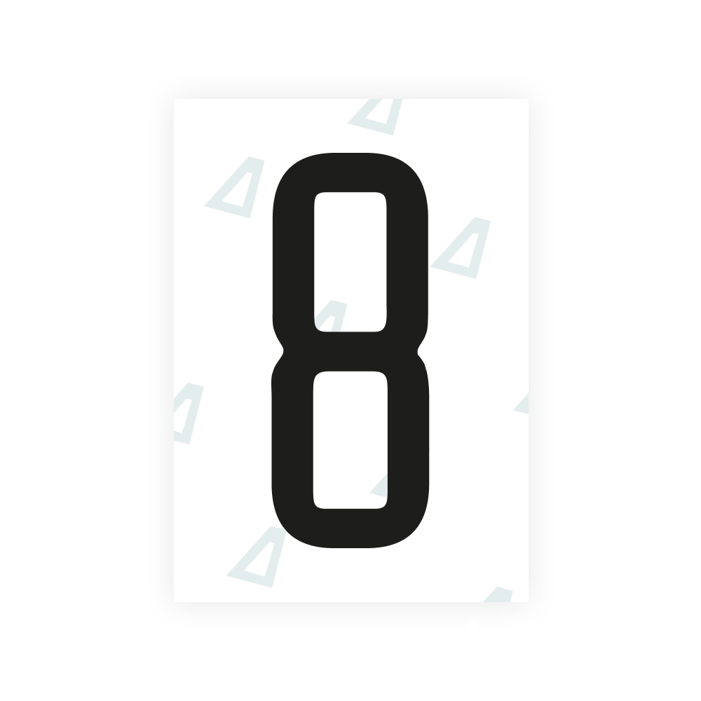 Alite Nanofilm for US (Alaska 2023) license plates - Symbol "8"