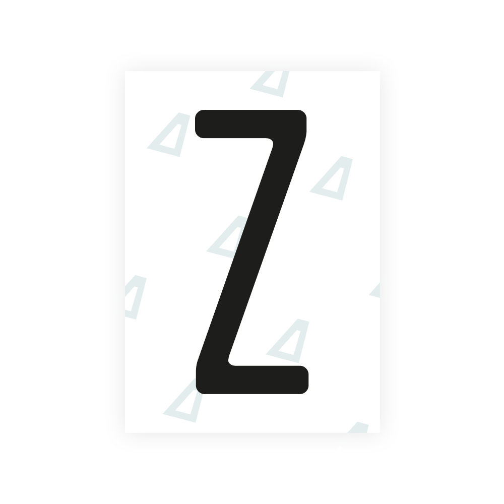 Alite Nanofilm for US (Alaska 2023) license plates - Symbol "Z"