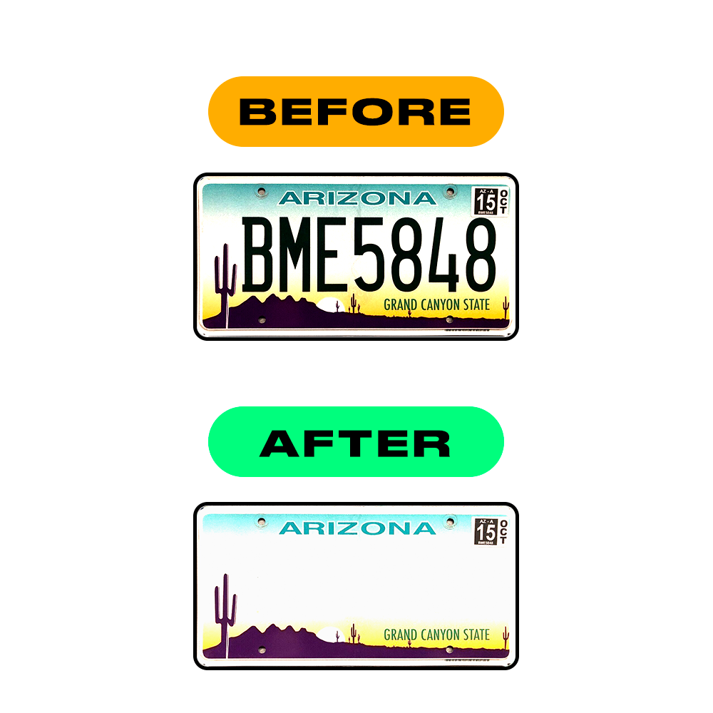 Alite Nanofilm for US (Arizona 2008) license plates - Symbol "Z" - Alite