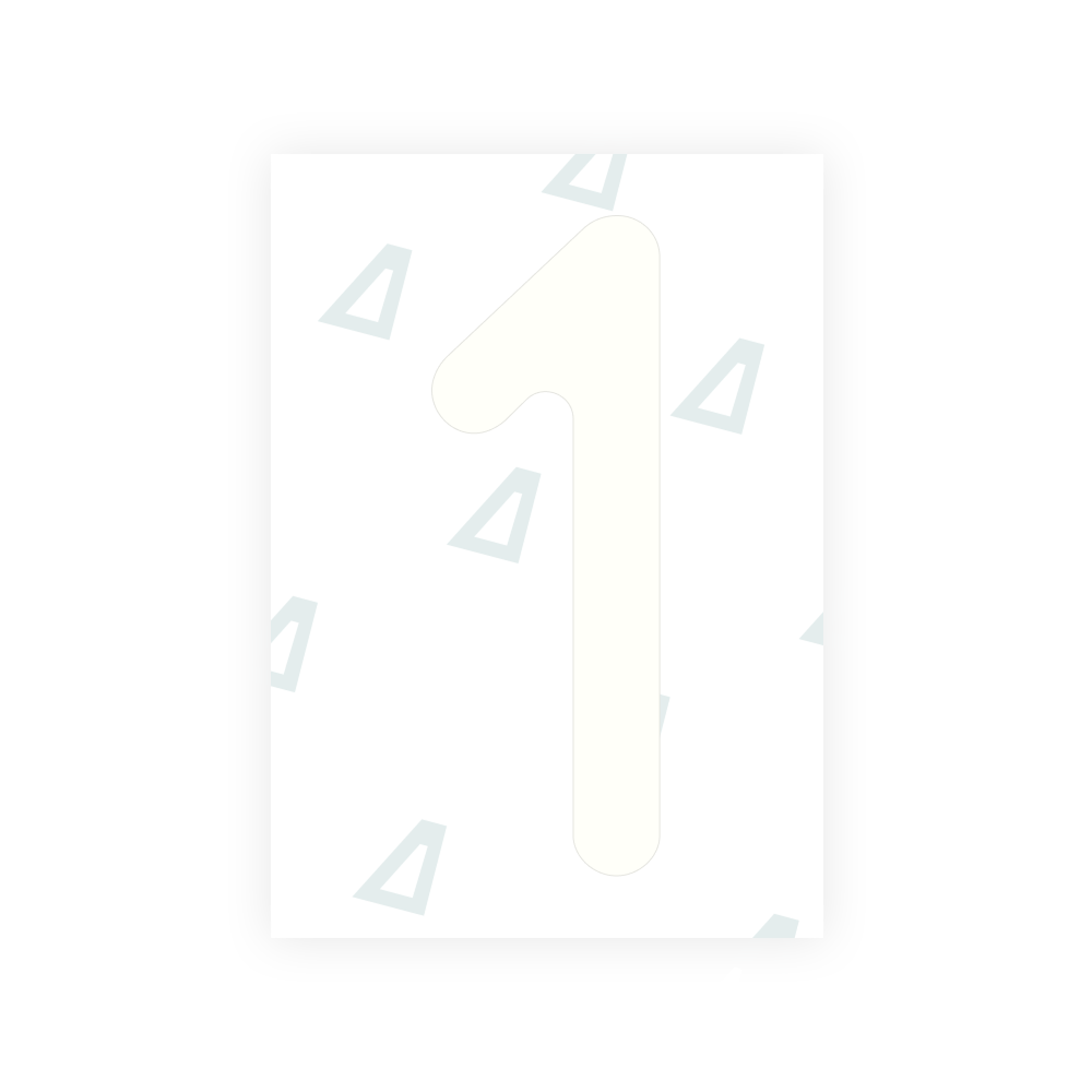 Alite Nanofilm for Austria license plates - Symbol "1" - Alite