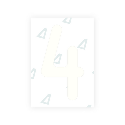 Alite Nanofilm for Austria license plates - Symbol "4" - Alite