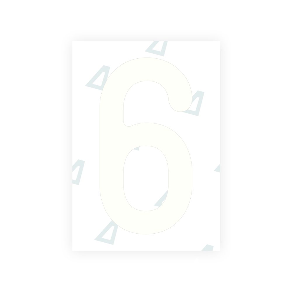 Alite Nanofilm for Austria license plates - Symbol "6" - Alite