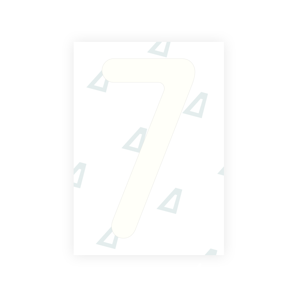 Alite Nanofilm for Austria license plates - Symbol "7" - Alite