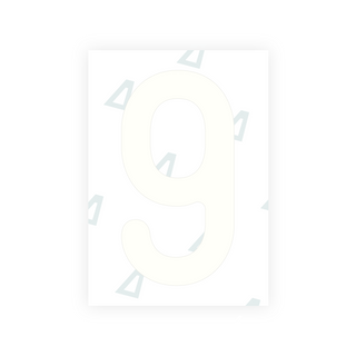 Alite Nanofilm for Austria license plates - Symbol "9" - Alite
