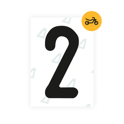 Alite Nanofilm for Austria Moto license plates - Symbol "2" - Alite