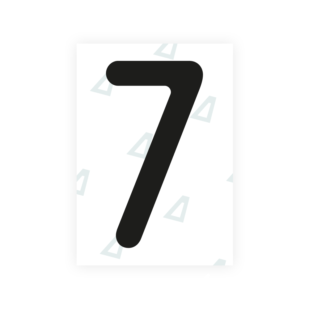 Alite Nanofilm for Austria license plates - Symbol "7" - Alite