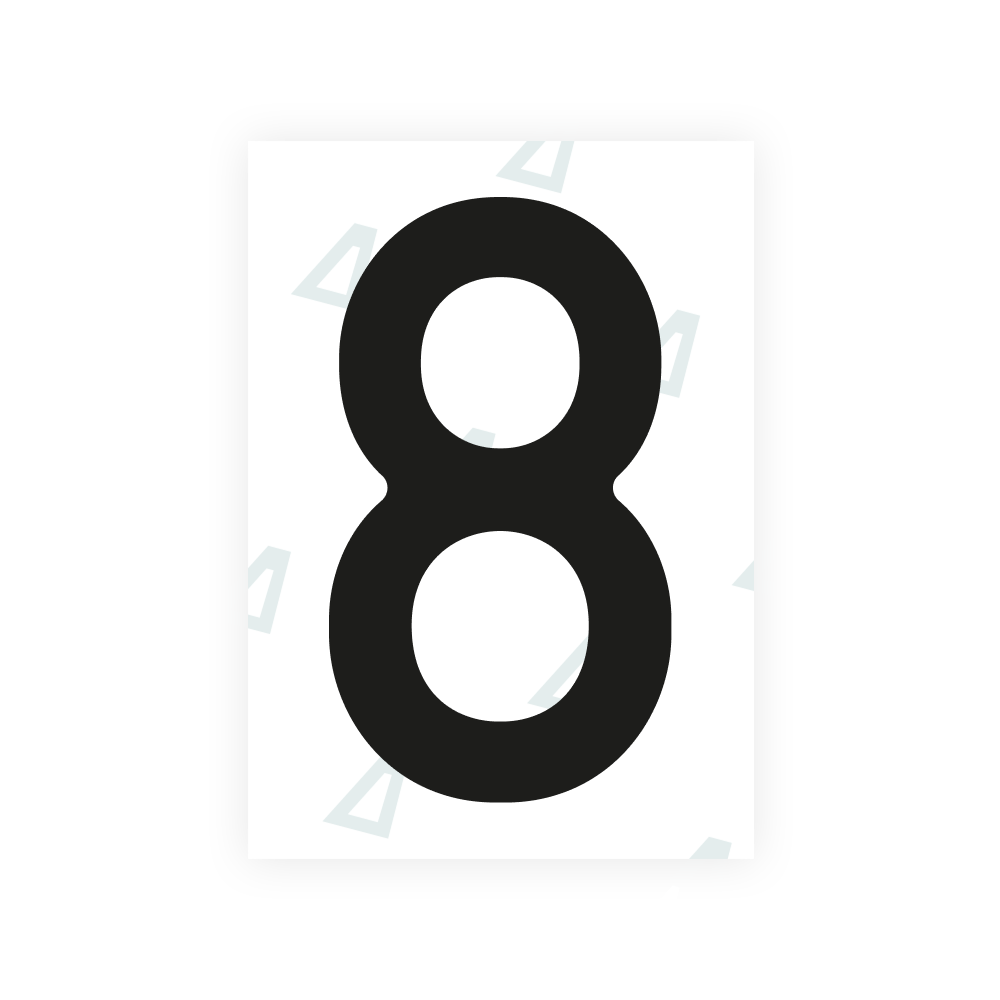 Alite Nanofilm for Austria license plates - Symbol "8" - Alite