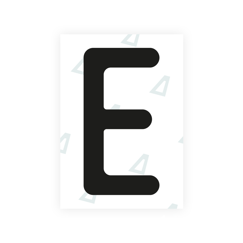 Alite Nanofilm for Austria license plates - Symbol "E" - Alite