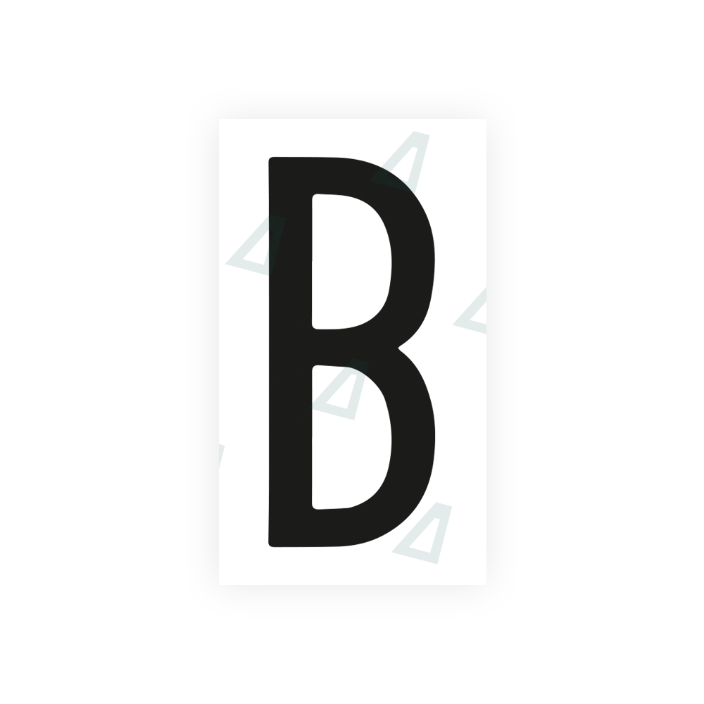 Alite Nanofilm for Mexico license plates - Symbol "B" - Alite