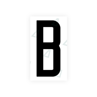 Alite Nanofilm for US (New Jersey - Flat) license plates - Symbol "B" - Alite