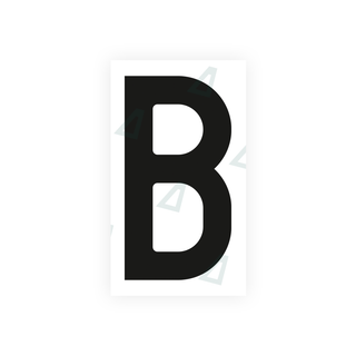 Alite Nanofilm for Czech Republic license plates - Symbol "B" - Alite