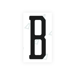 Alite Nanofilm for US (Florida 2003) license plates - Symbol "B" - Alite