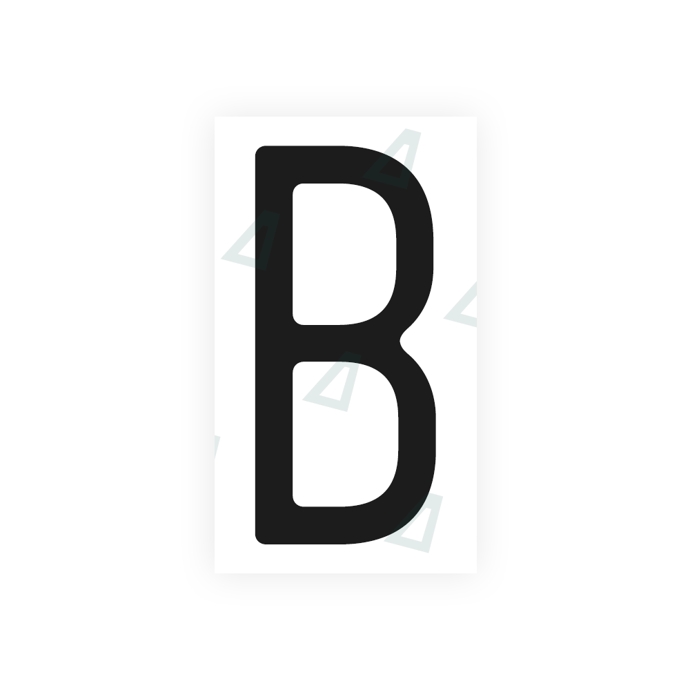 Alite Nanofilm for US (Massachusetts) license plates - Symbol "B" - Alite