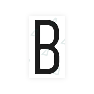 Alite Nanofilm for US (Massachusetts) license plates - Symbol "B" - Alite