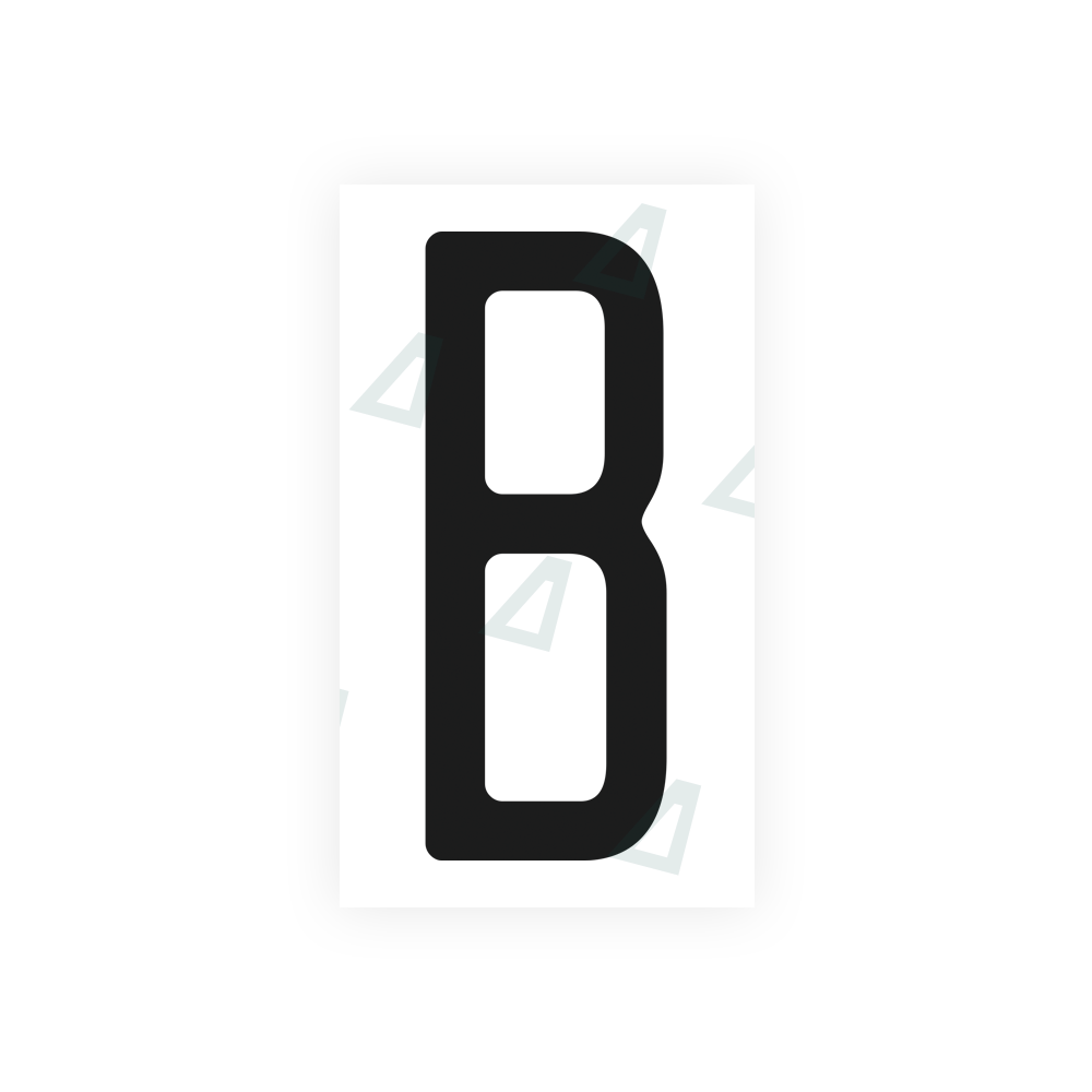 Alite Nanofilm for US (Illinois 2006 - Square) license plates - Symbol "B" - Alite