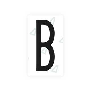Alite Nanofilm for US (New York 1986) license plates - Symbol "B" - Alite