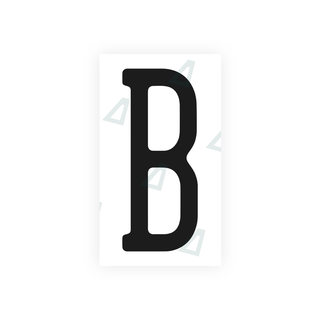 Alite Nanofilm for US (Pennsylvania) license plates - Symbol "B" - Alite