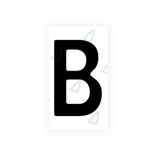 Alite Nanofilm for Uzbekistan number plates - Symbol "B" - Alite