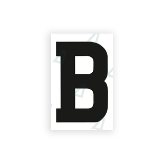 Alite Nanofilm for United Kingdom license plates - Symbol "B" - Alite