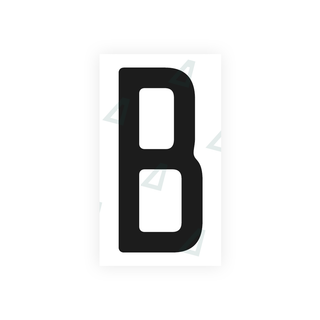 Alite Nanofilm for US (Quebec) license plates - Symbol "B" - Alite