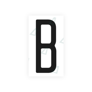 Alite Nanofilm for US (Maryland) license plates - Symbol "B" - Alite