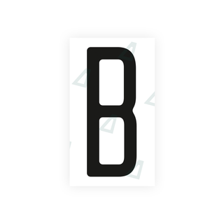 Alite Nanofilm for US (Ohio 2013) license plates - Symbol "B" - Alite