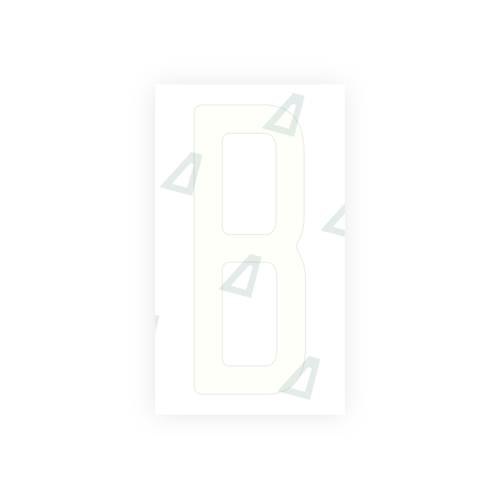 Alite Nanofilm for CA (Ontario) license plates - Symbol "B" - Alite