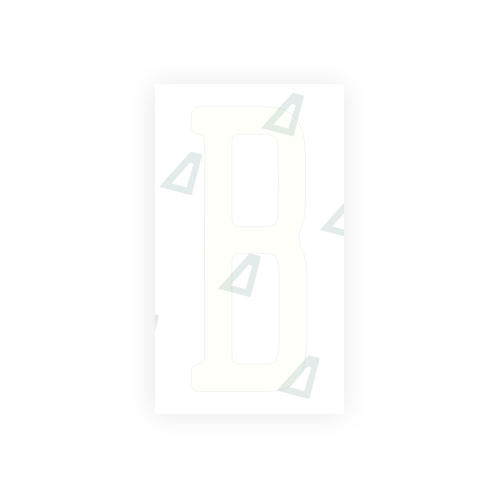 Alite Nanofilm for US (Illinois 2006 - Round) license plates - Symbol "B" - Alite