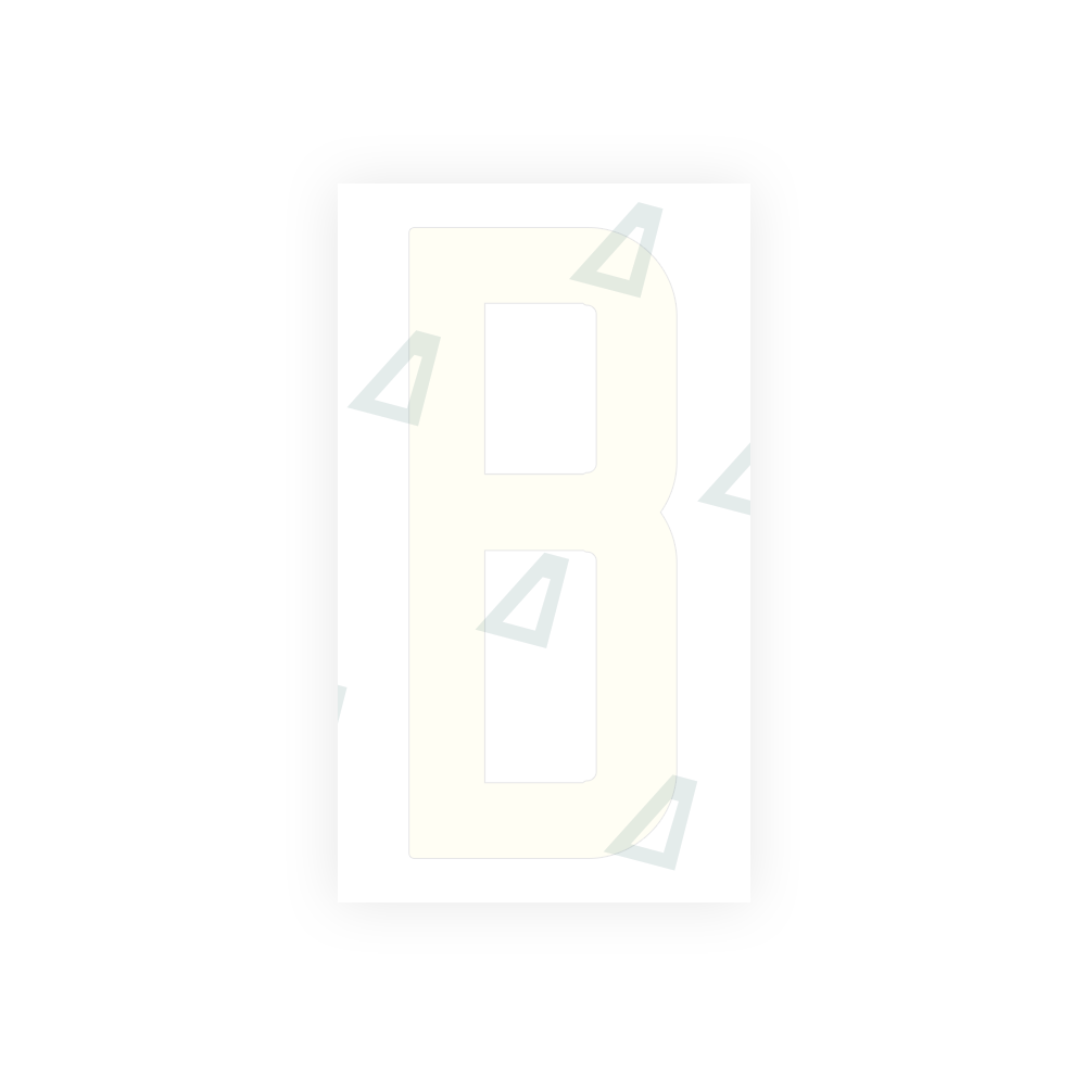 Alite Nanofilm for US (New Jersey) Moto license plates - Symbol "B" - Alite