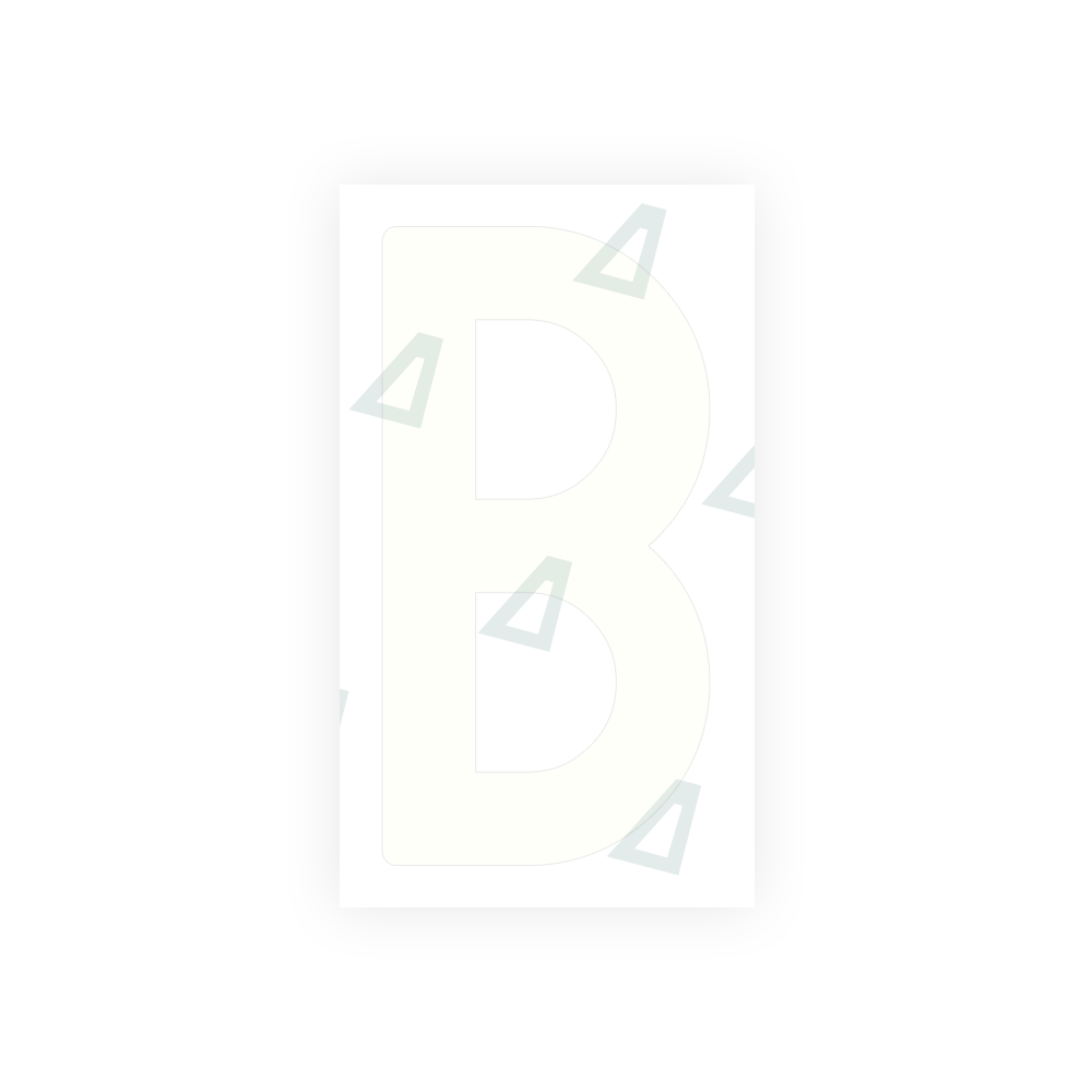 Alite Nanofilm for India license plates - Symbol "B" - Alite