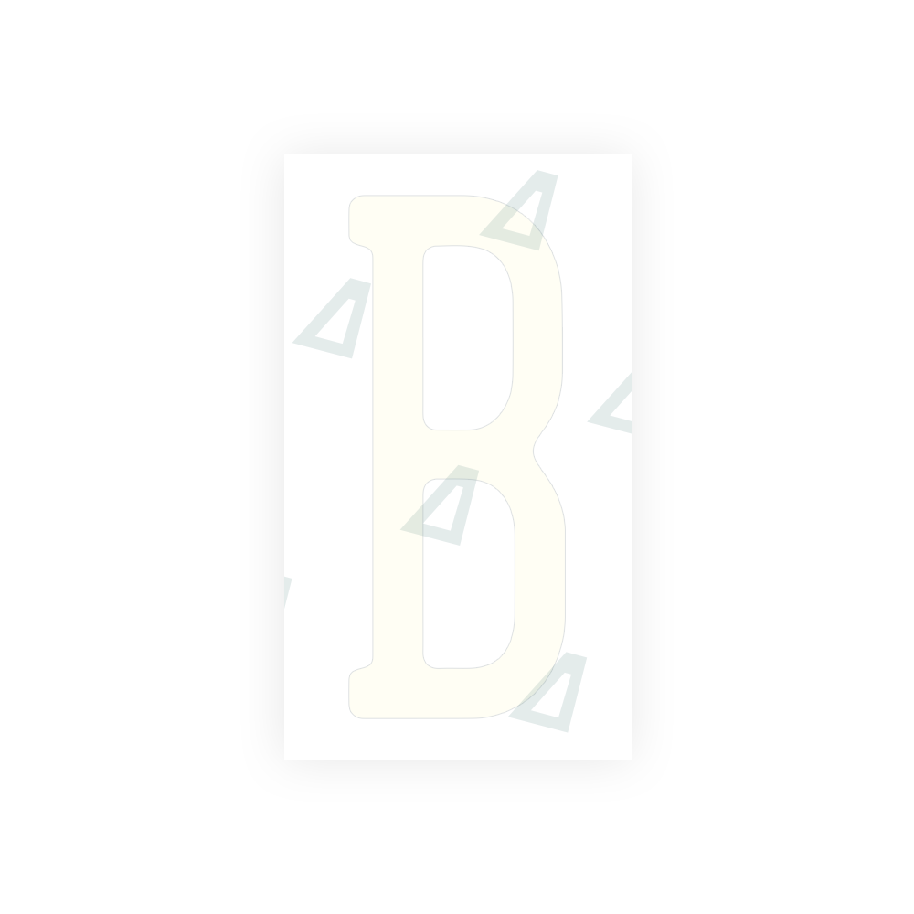 Alite Nanofilm for US (Pennsylvania) license plates - Symbol "B" - Alite