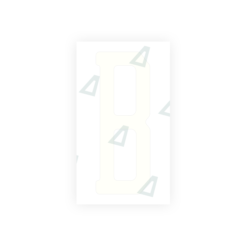 Alite Nanofilm for US (Florida 2003) license plates - Symbol "B" - Alite