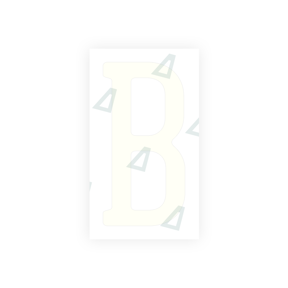 Alite Nanofilm for US (California) license plates - Symbol "B" - Alite
