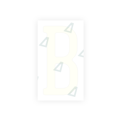 Alite Nanofilm for US (California) license plates - Symbol "B" - Alite