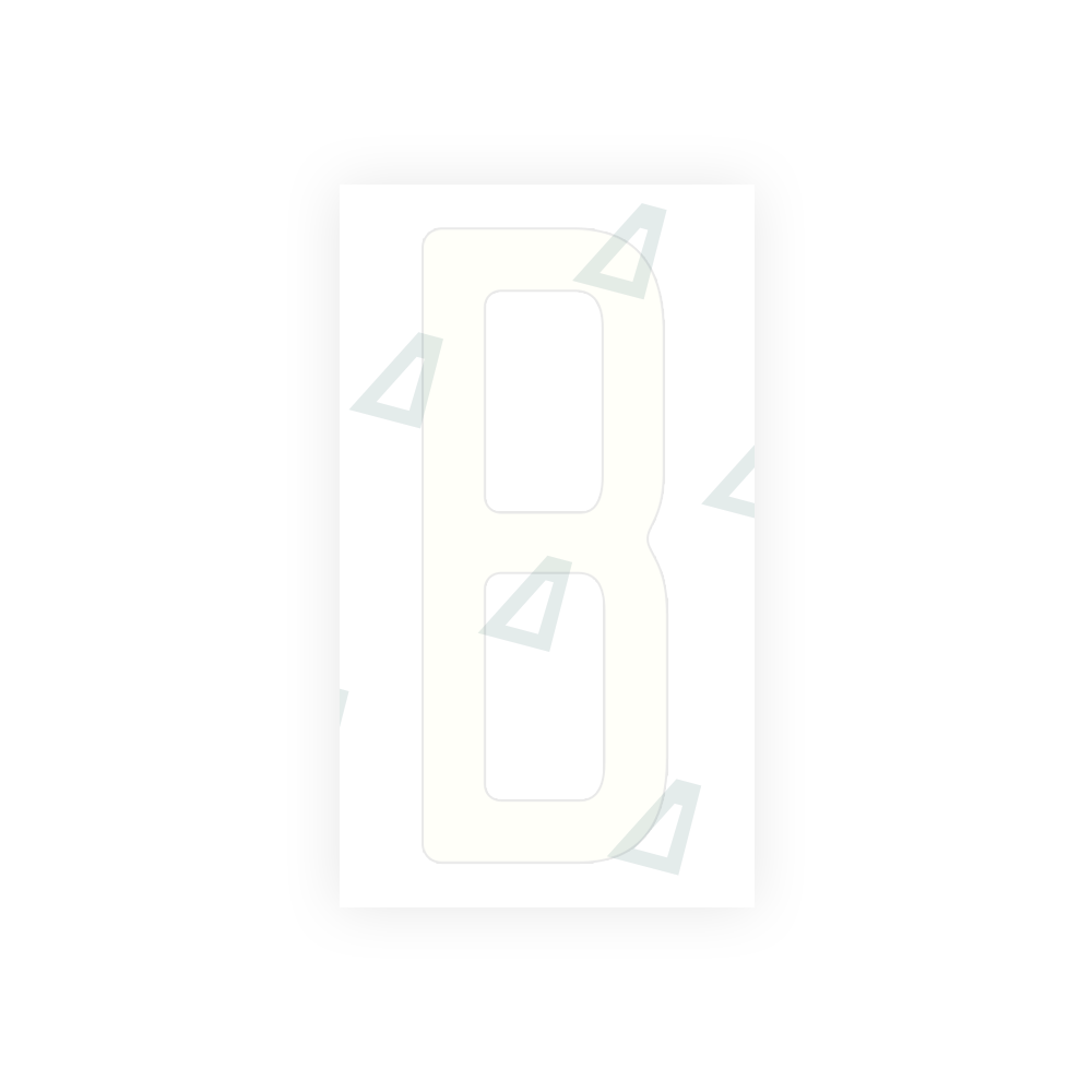 Alite Nanofilm for US (Ohio 2013) license plates - Symbol "B" - Alite