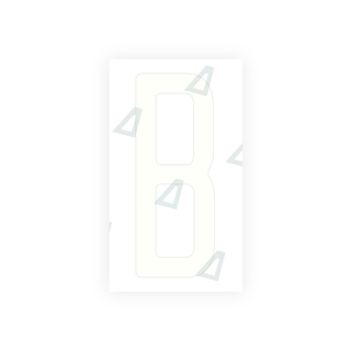 Alite Nanofilm for US (Ohio 2013) license plates - Symbol "B" - Alite