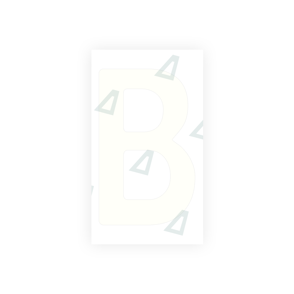 Alite Nanofilm for Uruguay license plates - Symbol "B" - Alite