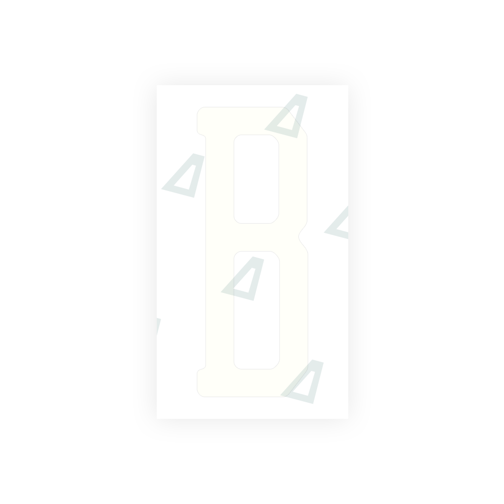 Alite Nanofilm for US (Michigan) license plates - Symbol "B" - Alite