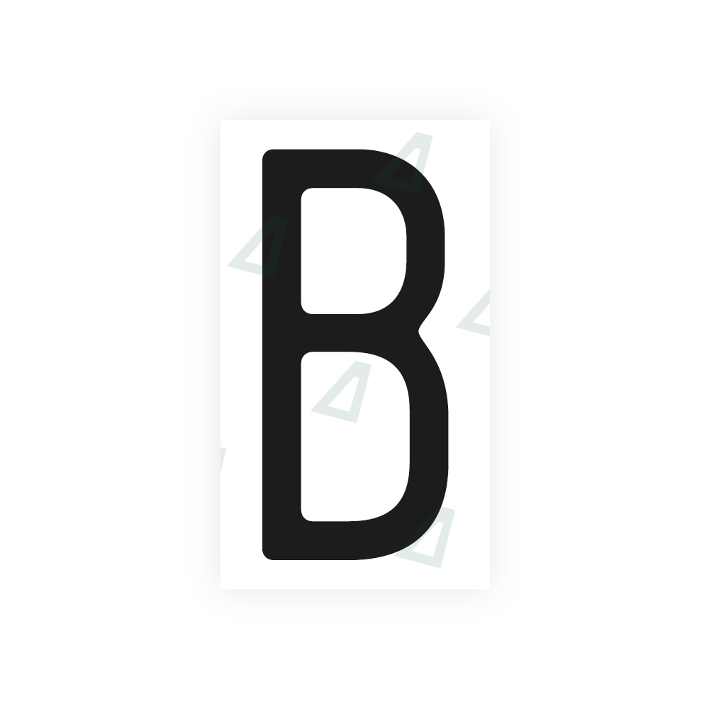 Alite Nanofilm for US (Missouri) license plates - Symbol "B" - Alite