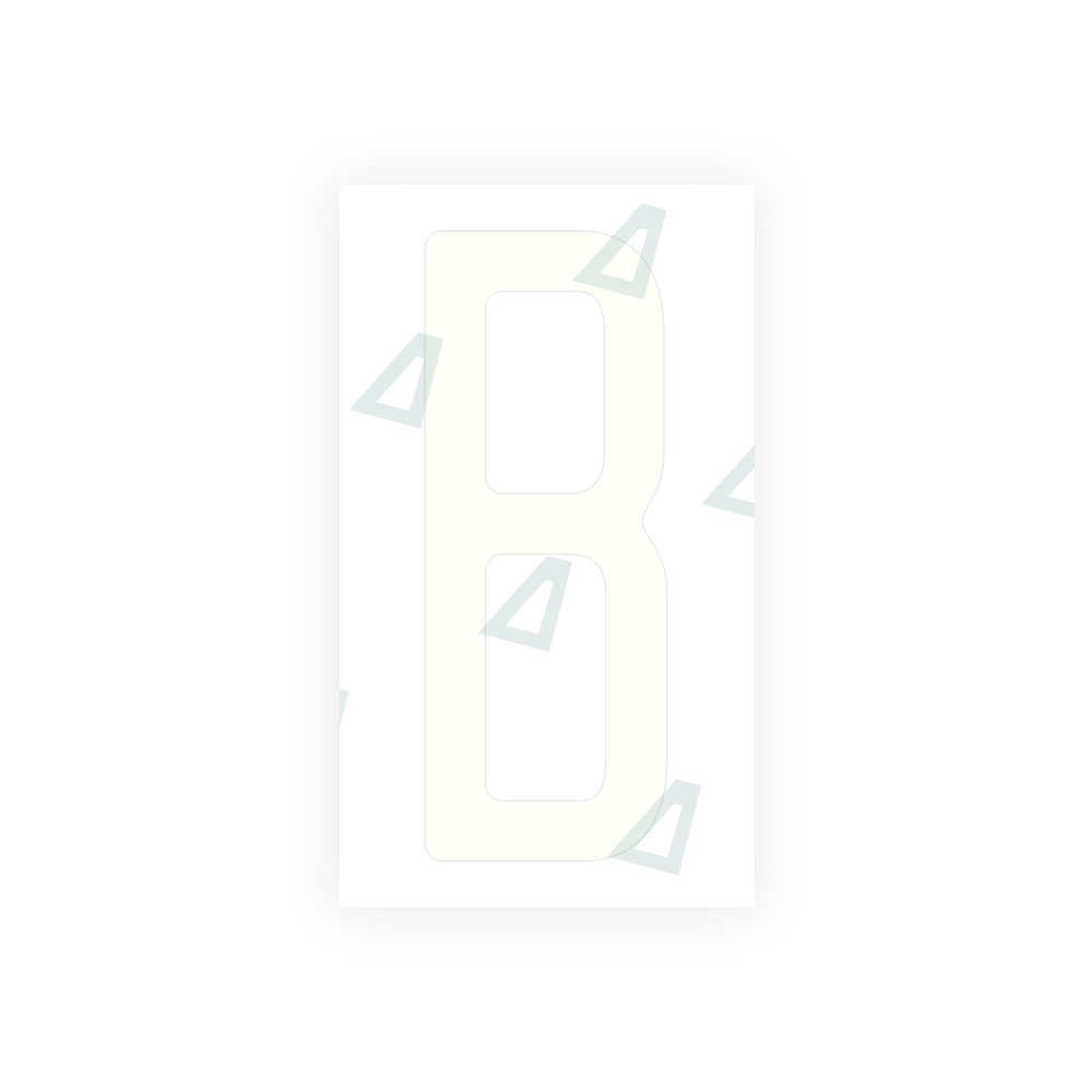 Alite Nanofilm for US (Illinois 2006 - Square) license plates - Symbol "B" - Alite
