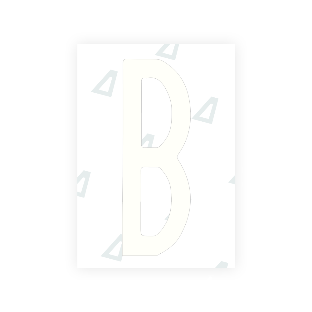 Alite Nanofilm for US (New York 2020 - Flat) license plates - Symbol "B" - Alite