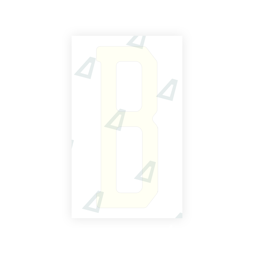 Alite Nanofilm for US (New Jersey - Embossed) license plates - Symbol "B" - Alite